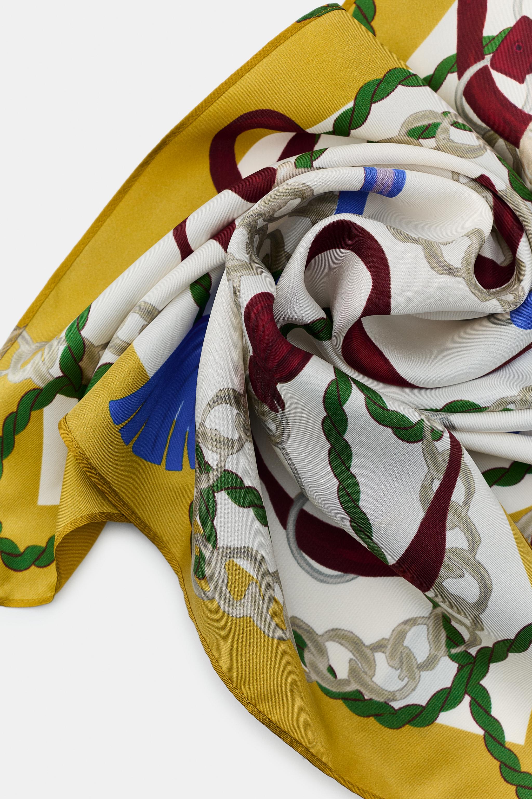 FOULARD IMPRIMÉ 100% SOIE